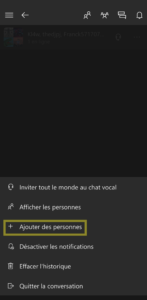 Application-Mobile-Xbox-Ajouter-Personnes-Conversation