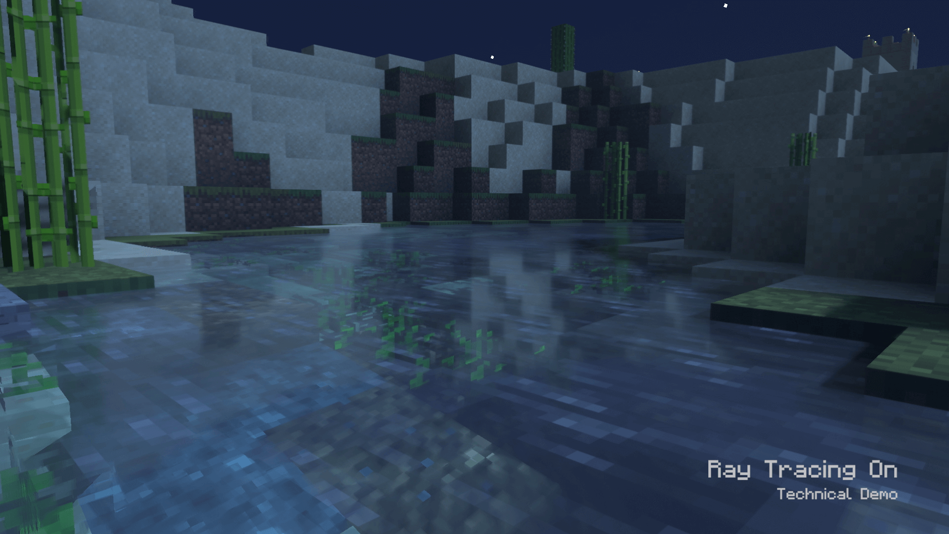 Minecraft_DXR_ON_water