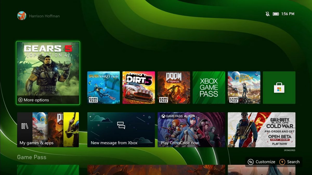 Les fonds d'écran dynamiques seront exclusifs aux Xbox Series X