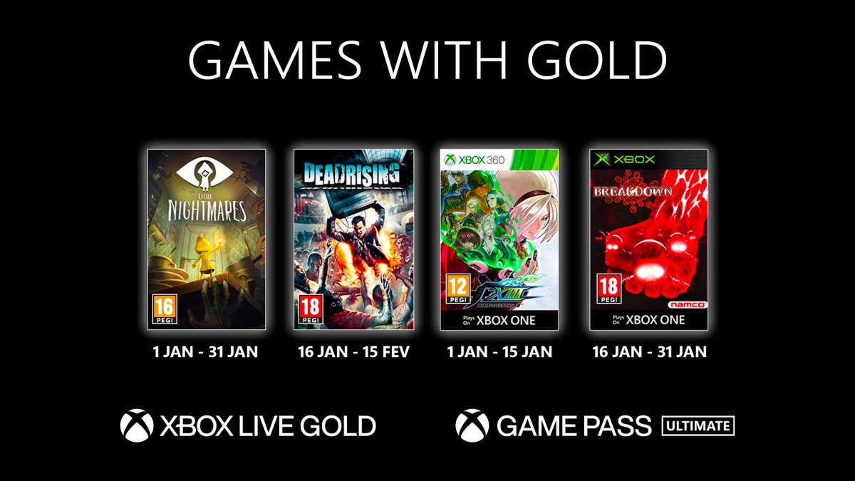 Games With Gold de janvier 2021