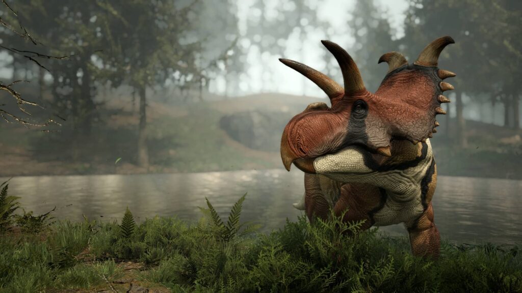 path-of-titans-albertaceratops-pond